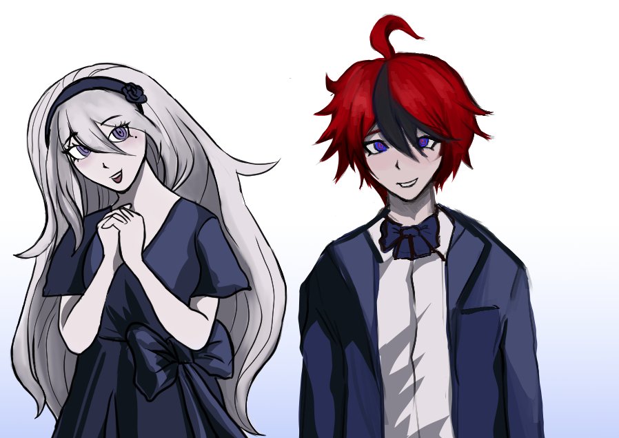 Frogception's tweet photo. Drawings for a Modern Au I'm trying to write after not writing anything in so long #takuei https://t.co/zbt6tZVTWR