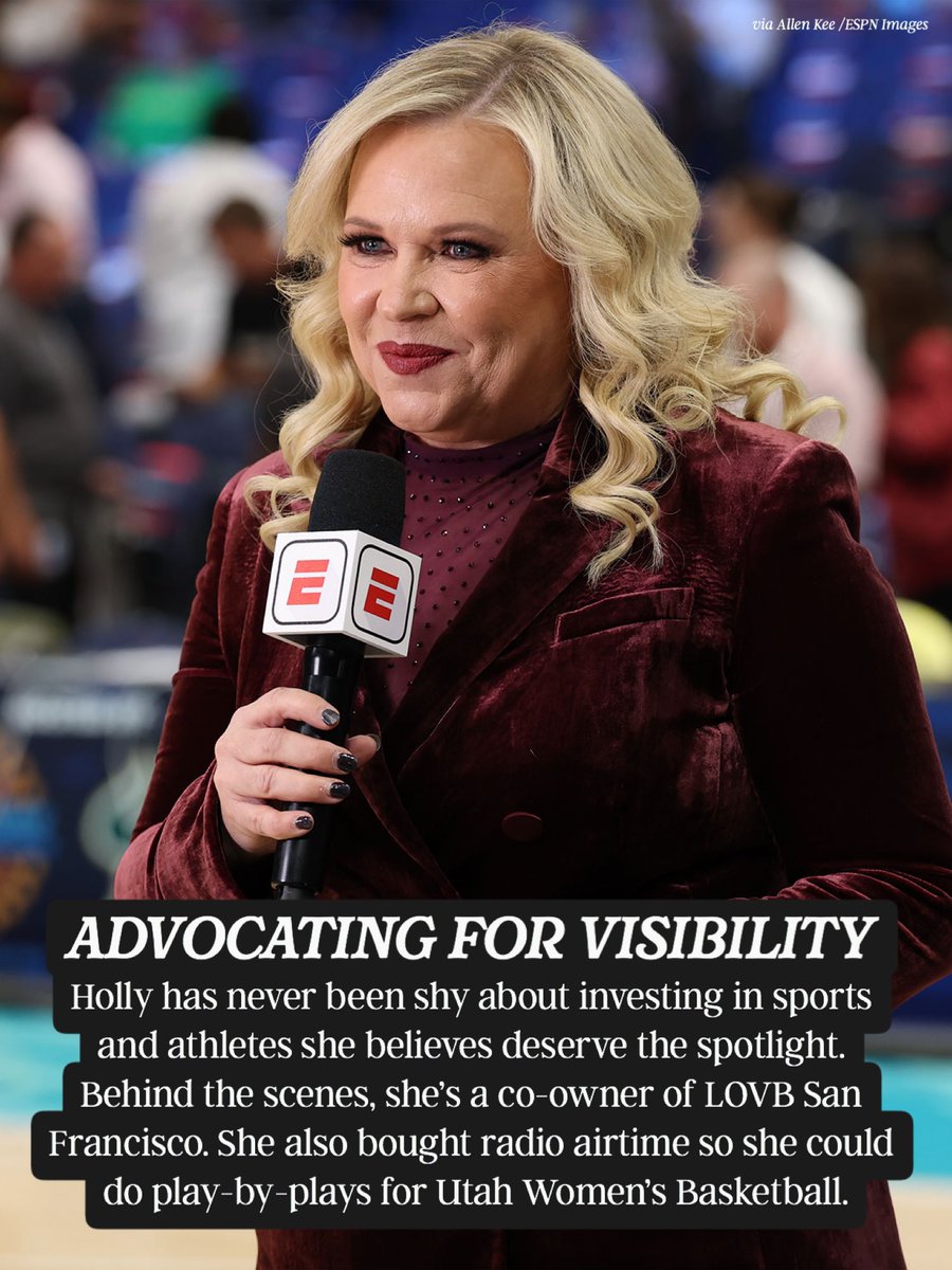togethxr's tweet photo. In case you needed a reminder of the kind of energy Holly Rowe brings to women’s sports 👏 @sportsiren https://t.co/QRJvqp1qV7