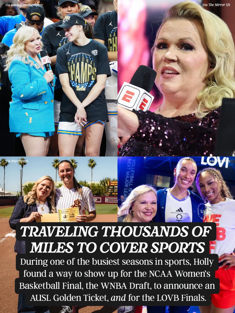 togethxr's tweet photo. In case you needed a reminder of the kind of energy Holly Rowe brings to women’s sports 👏 @sportsiren https://t.co/QRJvqp1qV7