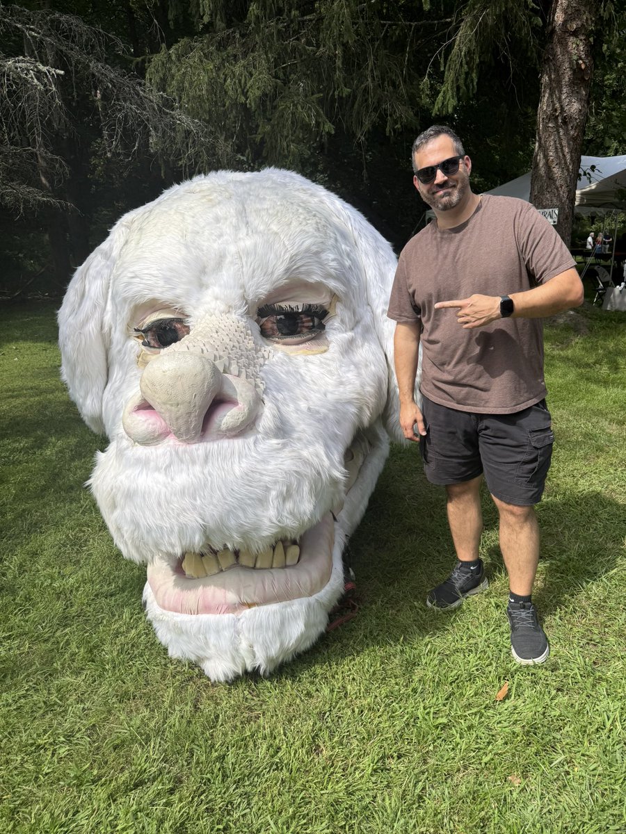 TheRoomWeWanted's tweet photo. Had a chance to catch up with Falkor this past weekend. 

Got some great wisdom to take with us to the show. Hopefully, good luck will find us! 🤞🏼 https://t.co/rdV7yOGUgS