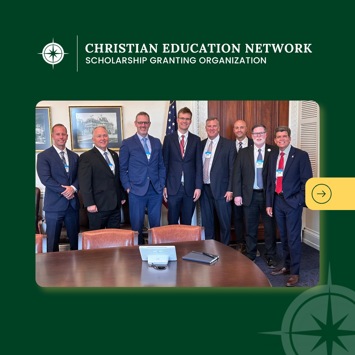 CENSGO's tweet photo. This week, CEN brought Christian school leaders to Washington, D.C., to meet with White House Domestic Policy Council officials on the Education Freedom Tax Credit. 
Proud to represent Christian schools and the families they serve.
#ChristianEducation #EducationalChoice https://t.co/FQGTr20YdR