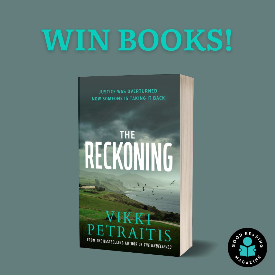 GoodReading's tweet photo. Win one of five copies of 'The Reckoning' by beloved crime writer @VikkiPetraitis. @SimonSchusterAU
Enter our competition online by 11.59pm on 30 September for your chance: https://t.co/Ia3ux7axHm
#goodreading #winstuff #competition #simonandschuster #crimereads #deceptionbay https://t.co/jVIXcFPmRn