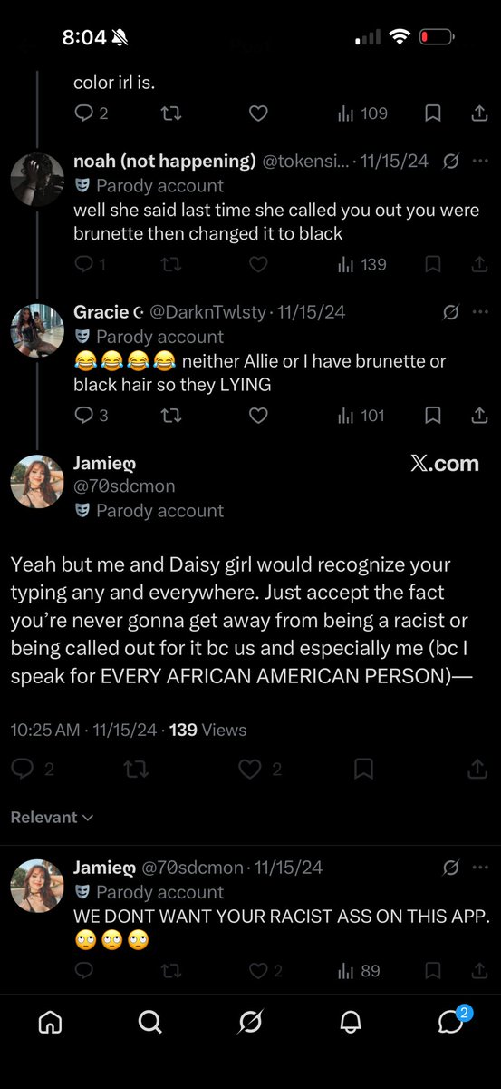 sunnibeaumont's tweet photo. @cittabuia @AngelicDrips She’s a racist btw https://t.co/cZ4VxhXMJj