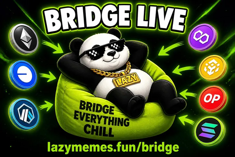 Lazymemesfun's tweet photo. The LazyMemes bridge is live.

Fund Arc straight from our site — Ethereum, Base, Arbitrum, BNB, Polygon, Optimism → USDC on Arc in ~1 second. Solana too.

No leaving the site. No waiting. Connect wallet, pick chain, bridge.

https://t.co/BZljdyob2C

Built on Arc. https://t.co/uuHWHObo88
