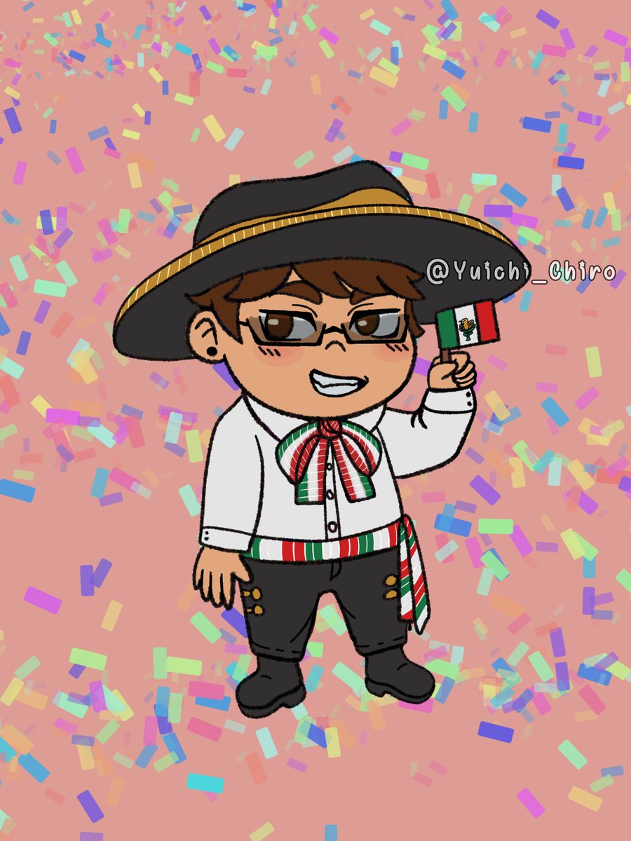 Yuichi_Chiro's tweet photo. 🎉FELICES FIESTAS PATRIAS🎉
    
          🇲🇽  VIVA MÉXICO 🇲🇽

#aldogeofanart https://t.co/pB7vJxmz0T