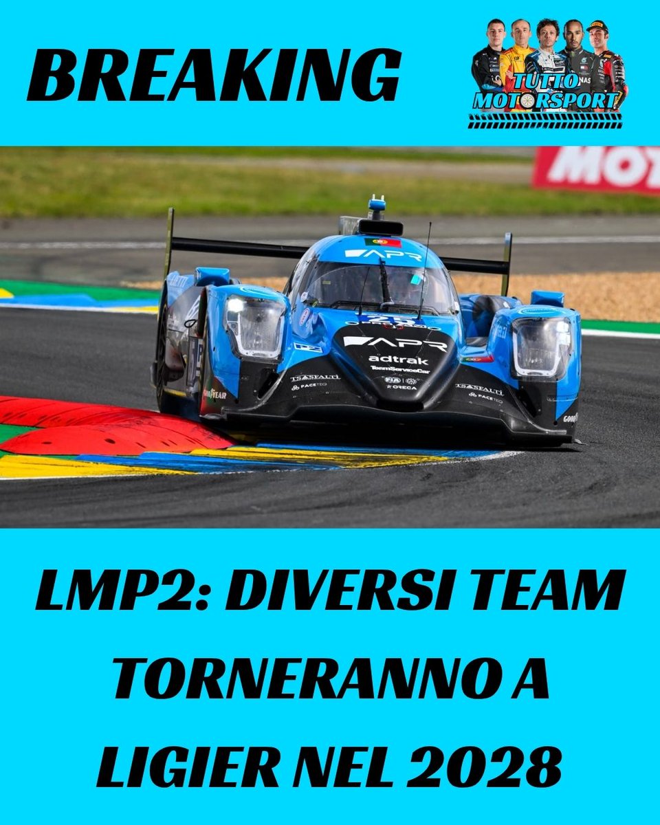 DonnyBacy's tweet photo. OFFICIAL: Ligier is back in fashion in LMP2. From 2028, Inter Europol Competition, Algarve Pro Racing, and Panis Racing will use the French manufacturer’s new JS P228 model. https://t.co/3WCHnU0Ict