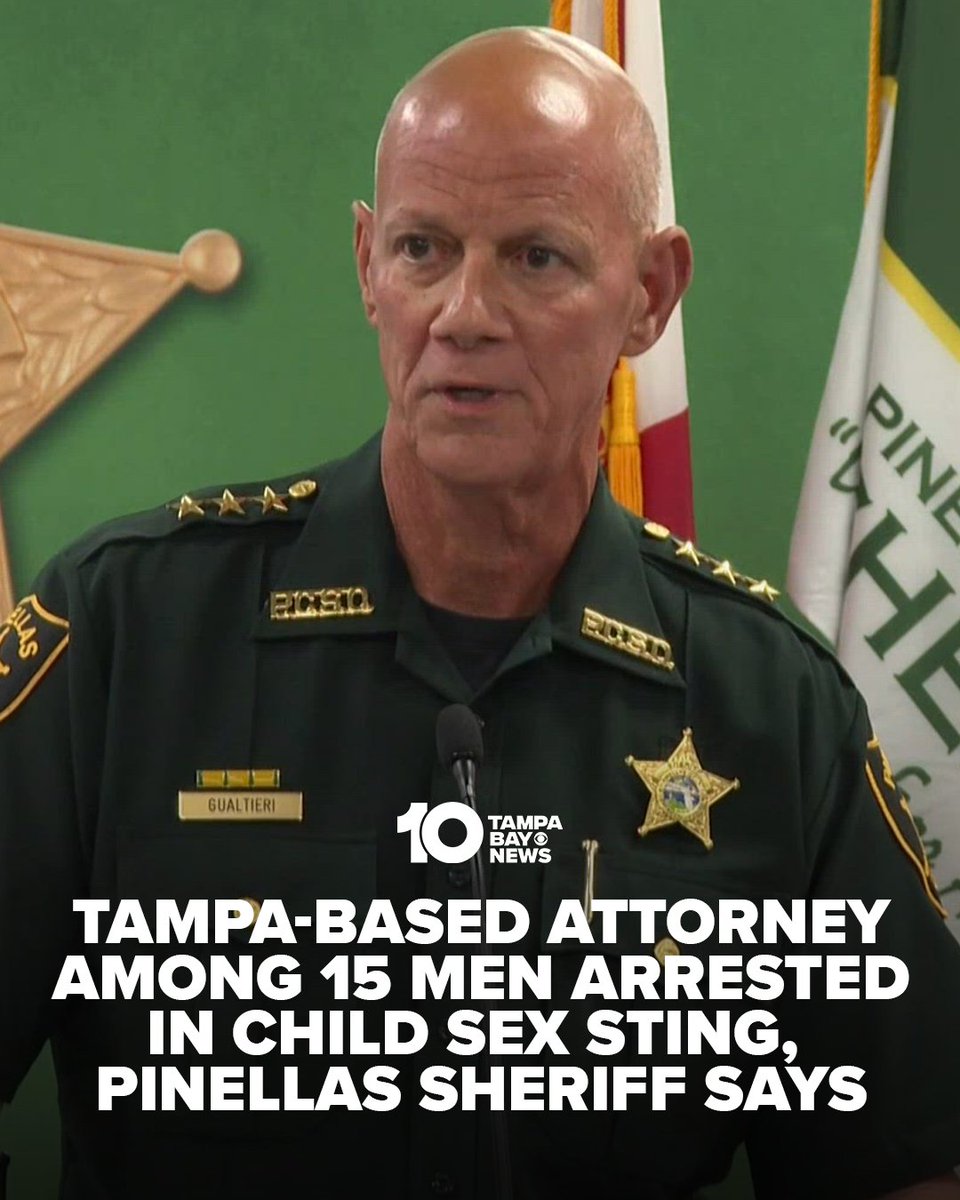10TampaBay's tweet photo. 'THIS IS NUTS': Michael Rozum, a Tampa-based attorney from Tarpon Springs, was among 15 people arrested in a multi-day undercover operation targeting suspects who tried to meet children for sex, Pinellas County Sheriff Bob Gualtieri announced. MORE: https://t.co/xxVnofAfdq https://t.co/vOBHeInMg9