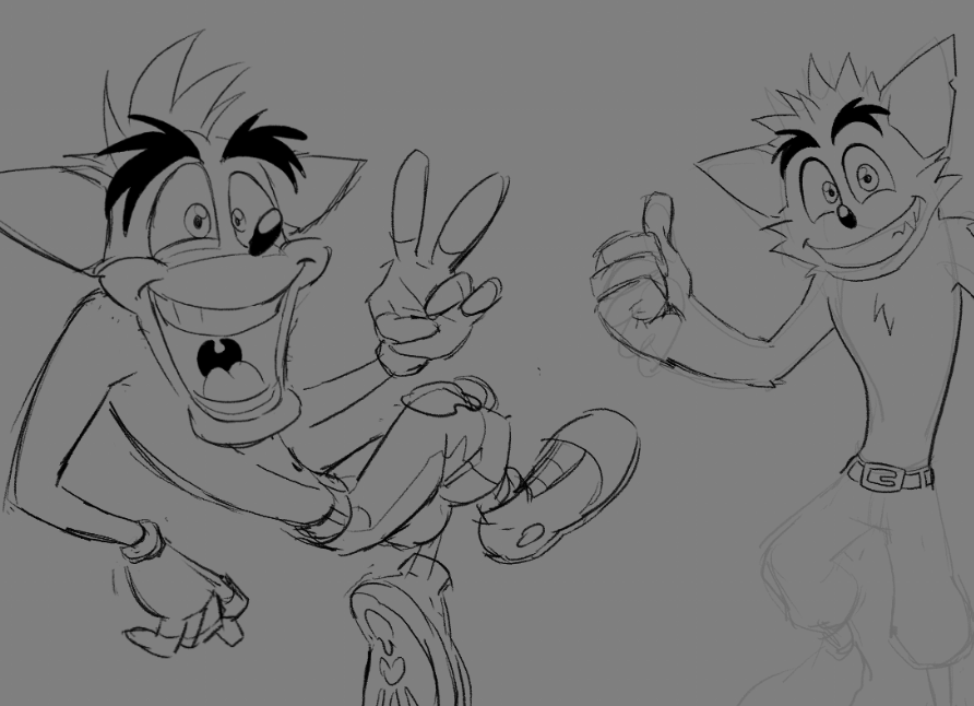 Poopmallows's tweet photo. i cant figure out how to draw crash normally and im starting to Lose it. https://t.co/BLVIEs48gc