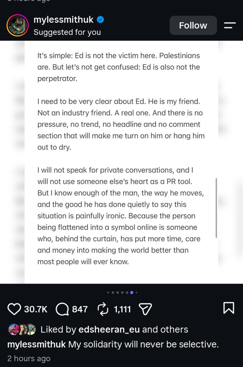 eyeloveed's tweet photo. Miles 😭 
It's still not okay but I'm glad to see someone have faith in Ed's baseline goodness and direct energy toward politicians for actual change ❤️ https://t.co/iU6IdDBr7W