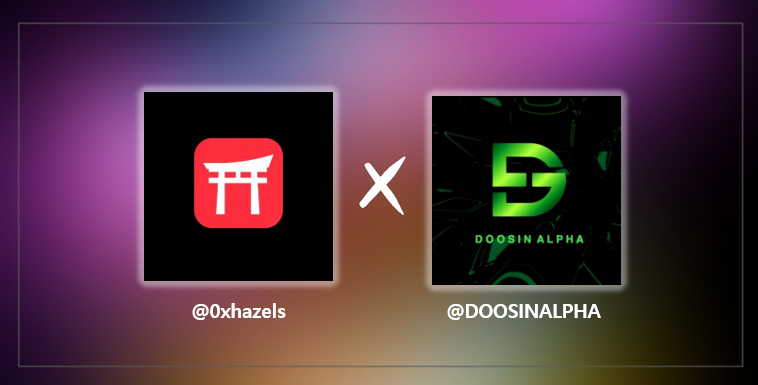 DOOSINALPHA's tweet photo. we are excited to announce our partnership with @0xhazels