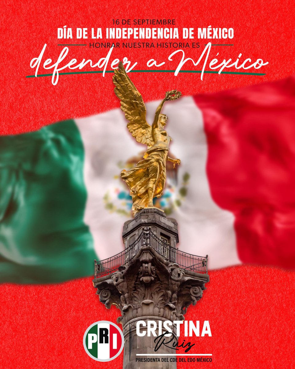 CristinaRuiz_S's tweet photo. Hay causas que trascienden generaciones. #México es una de ellas.

La Independencia nos legó una nación libre y soberana. Hoy nos corresponde honrar ese legado con unidad, carácter y compromiso con nuestra patria.

Porque defender a México también es defender su historia, sus instituciones y su futuro.

¡Viva #México!🇲🇽