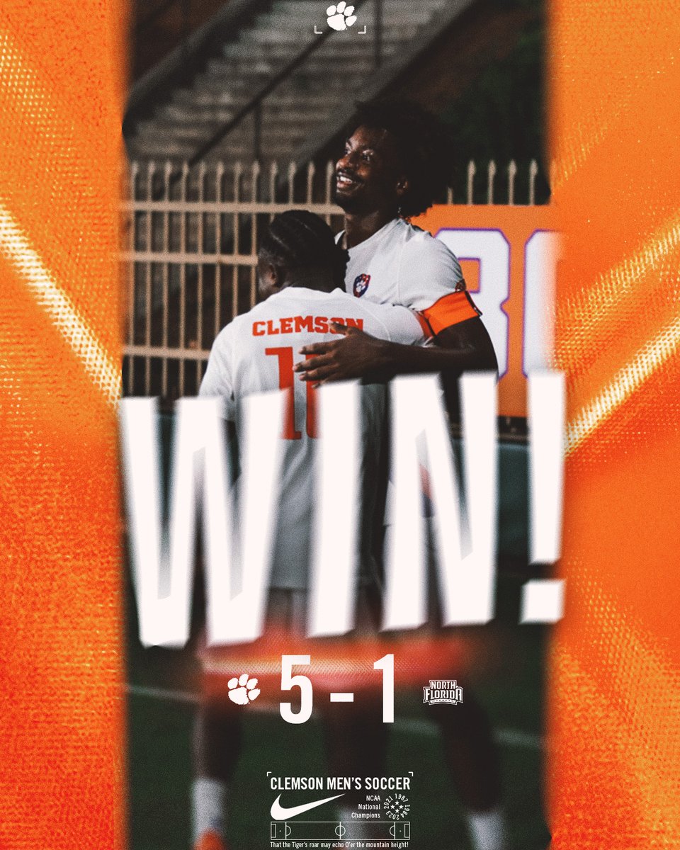 ClemsonMSoccer's tweet photo. TIGERS TAKE IT!!!
#ClemsonUnited https://t.co/Hapy9vAfUU