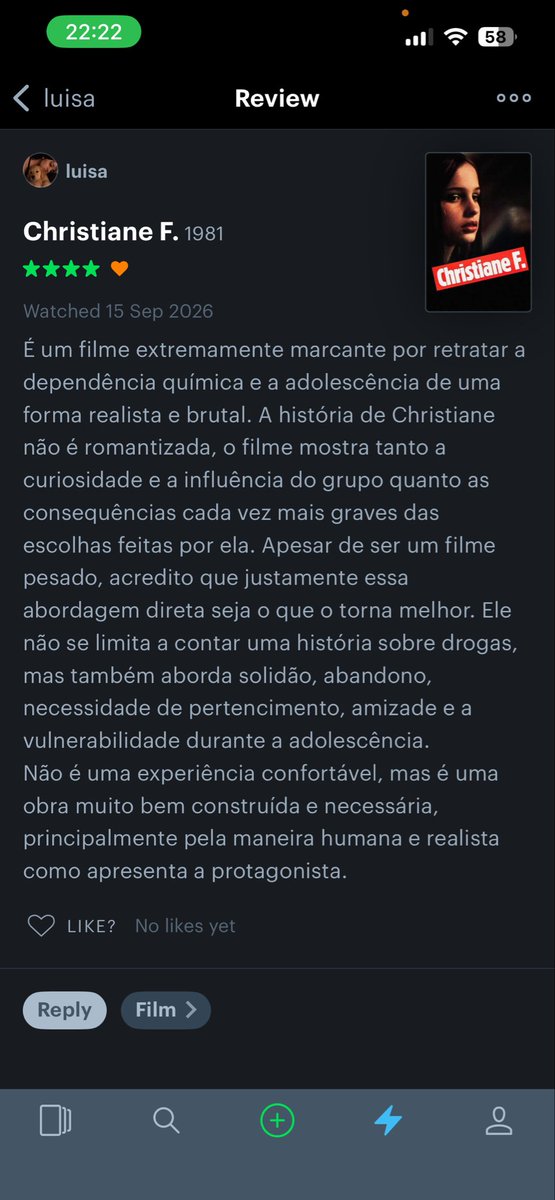 lorenamartiniti's tweet photo. eu vs minha amiga avaliando no letterboxd https://t.co/5qBhwmEj5L