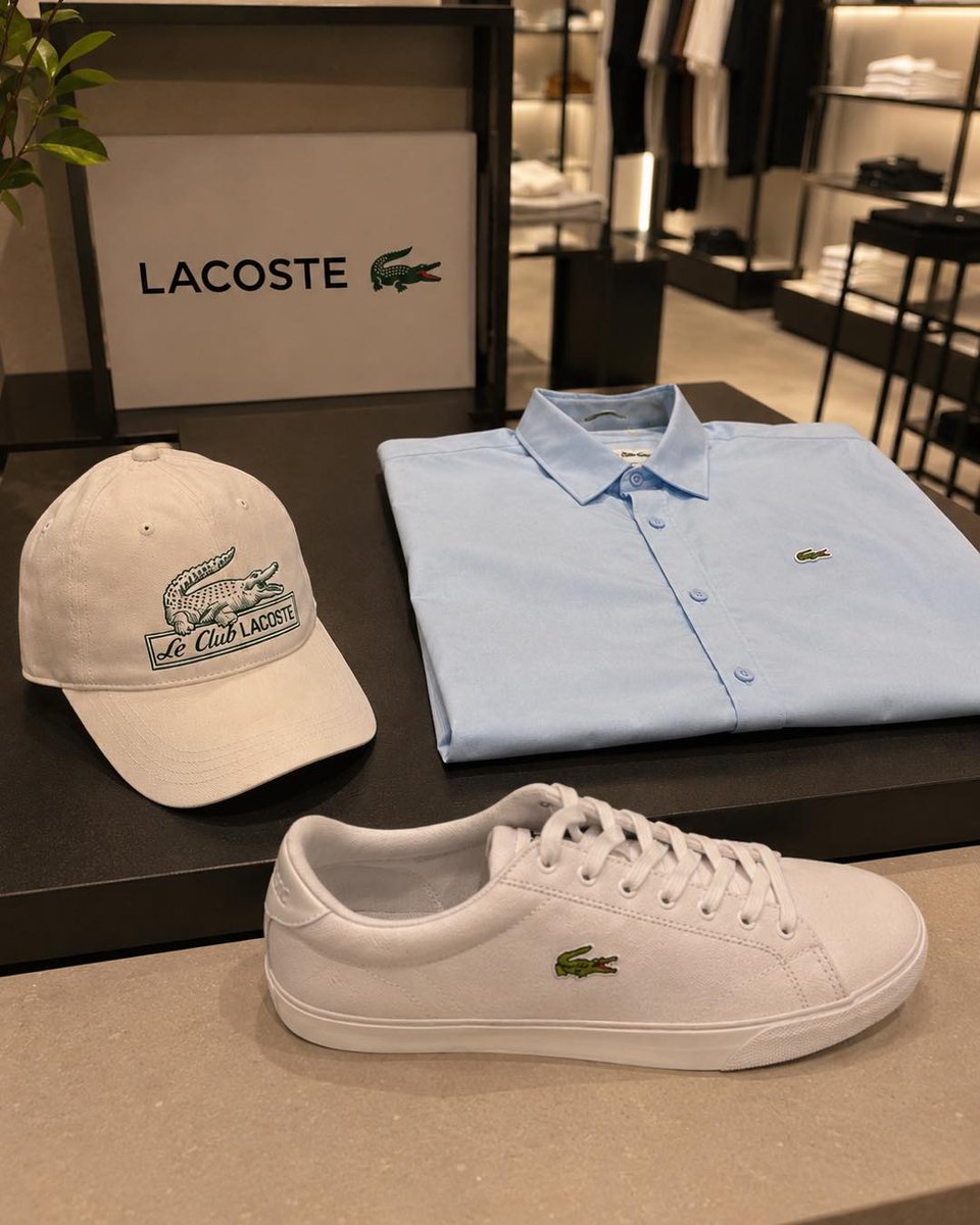 NuTrippi's tweet photo. LACOSTE: elegance that never goes out of style. At VICKA BOUTIQUE, discover polos, shirts, caps, and sneakers for an authentic, sophisticated, versatile look. Refresh your style with an iconic brand and explore the new collection. https://t.co/VHD2WKMaGc