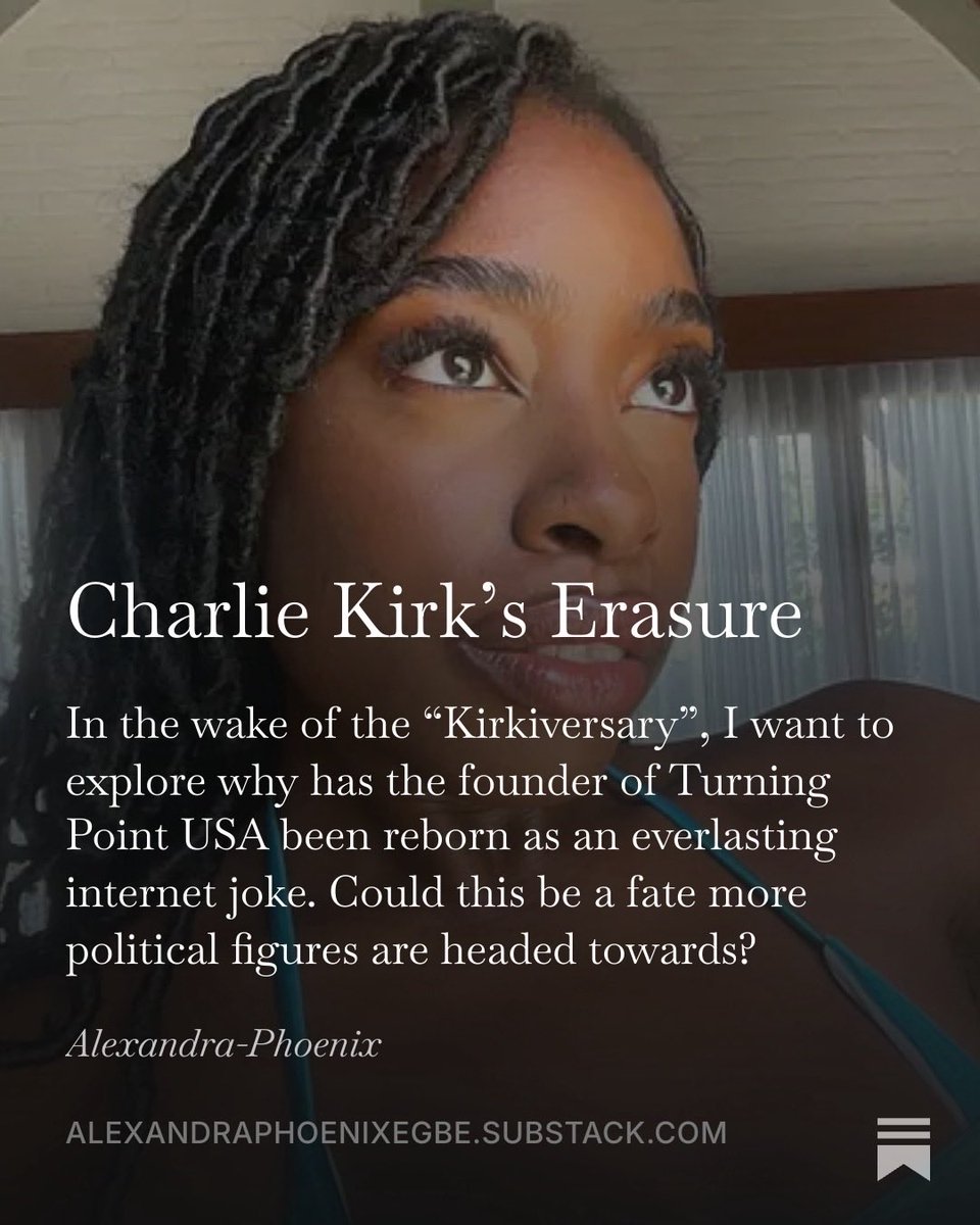 ratfelony's tweet photo. I published my first ever Substack article @alexandraphoenixegbe go read it #kirkiversary https://t.co/tBO8eII6pK