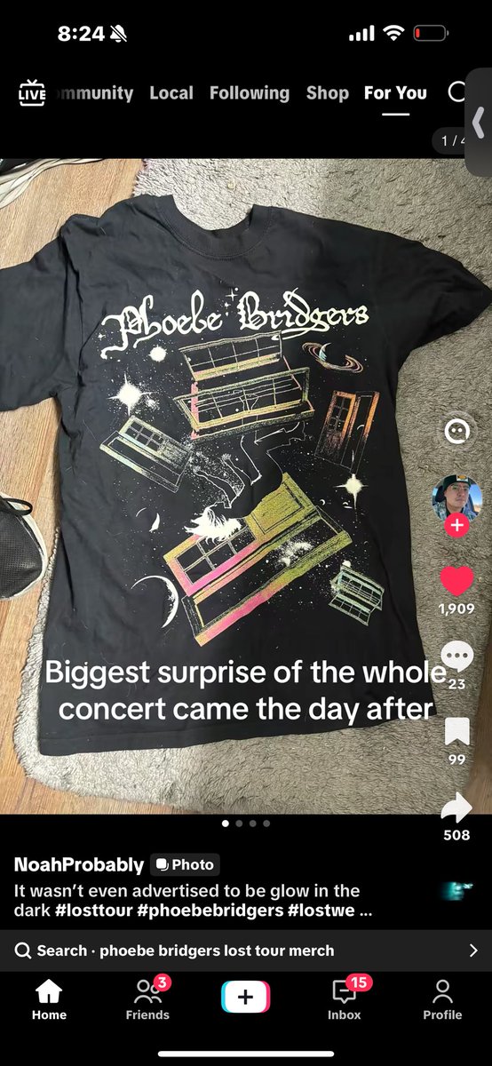 avidtirechoker's tweet photo. THE PHOEBE SHIRTS LIGHT UP???? I NEED THIS SHIRT IMMEDIATELY. https://t.co/JOItumgnv0