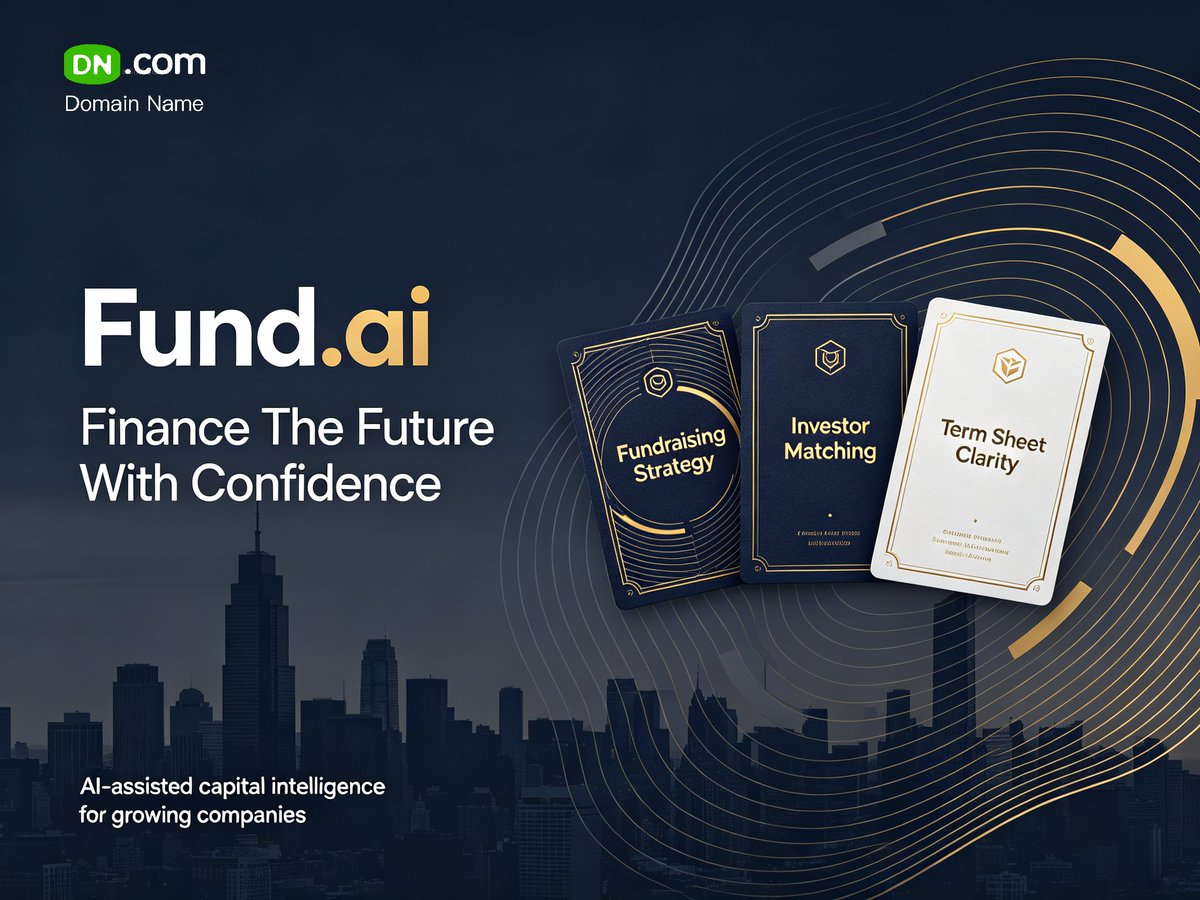 zoeDNcom's tweet photo. 💎 Premium domain: https://t.co/xsezF8ieXV
Short one-word brand. Fund + AI, perfect for AI fund research, robo-advisor, venture funding &amp; fintech AI startup.
DM for offers!
#DomainsForSale #FintechAI #AIDomain #Web3Funding #Domains https://t.co/8FQooUHR1Y