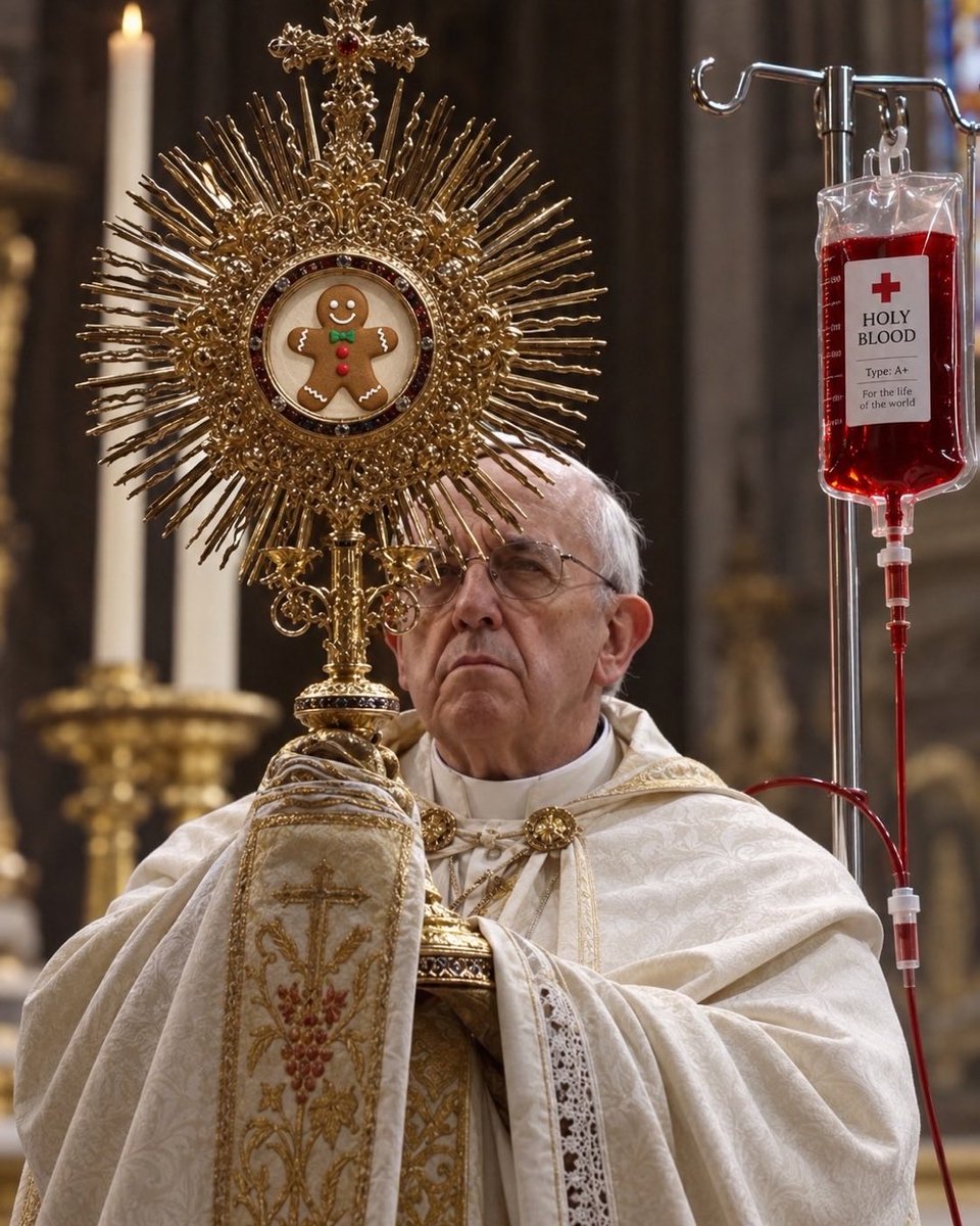 MaryFullOfLace's tweet photo. @Xtopher_Uzo The Eucharist keeps him in check https://t.co/ZtdtQWvr7U