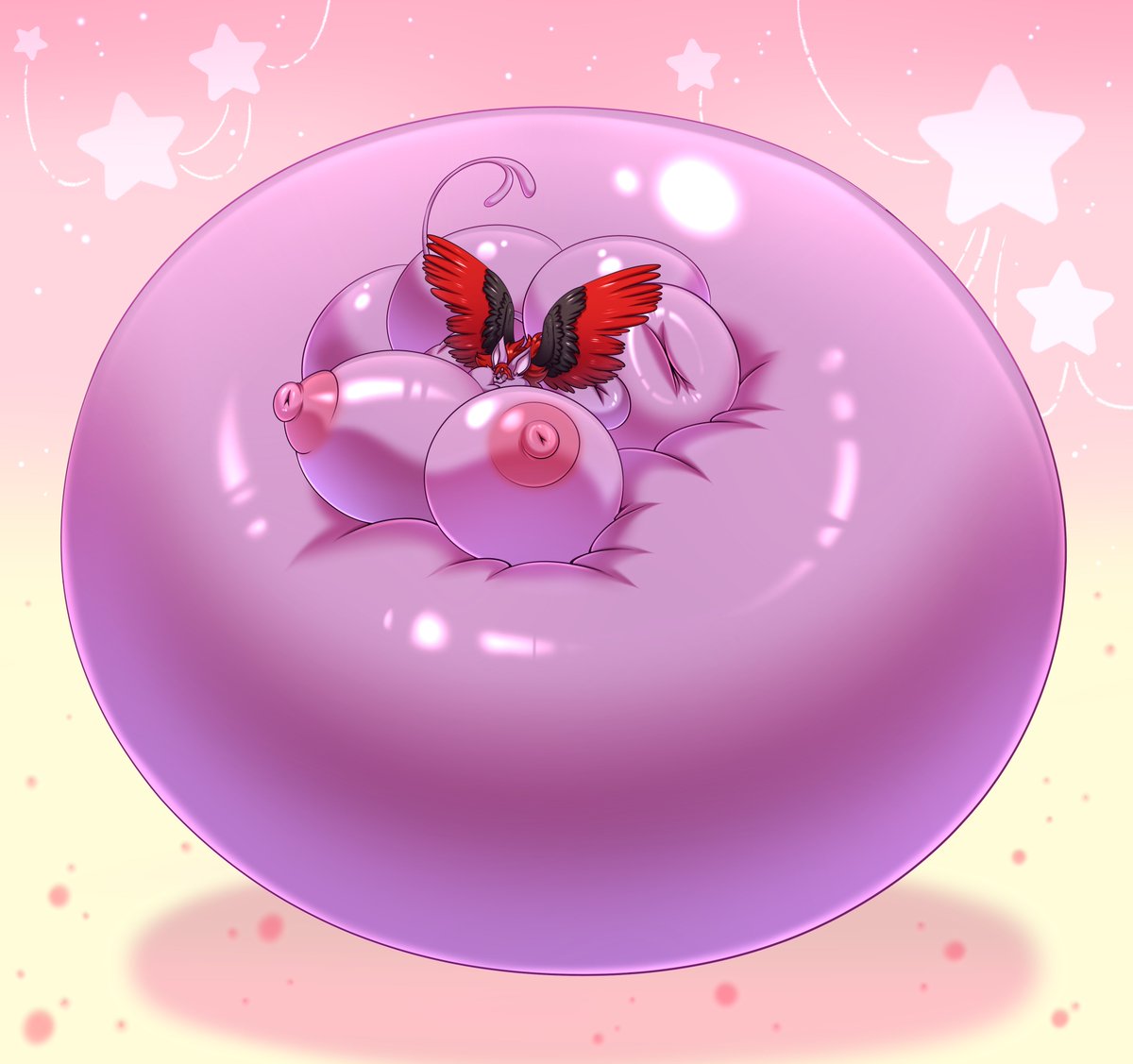 NaritsuNar's tweet photo. I rarely draw this kind of thing. but I have such drawings too < 3

#nsfw #inflation https://t.co/VWKAnegUBv