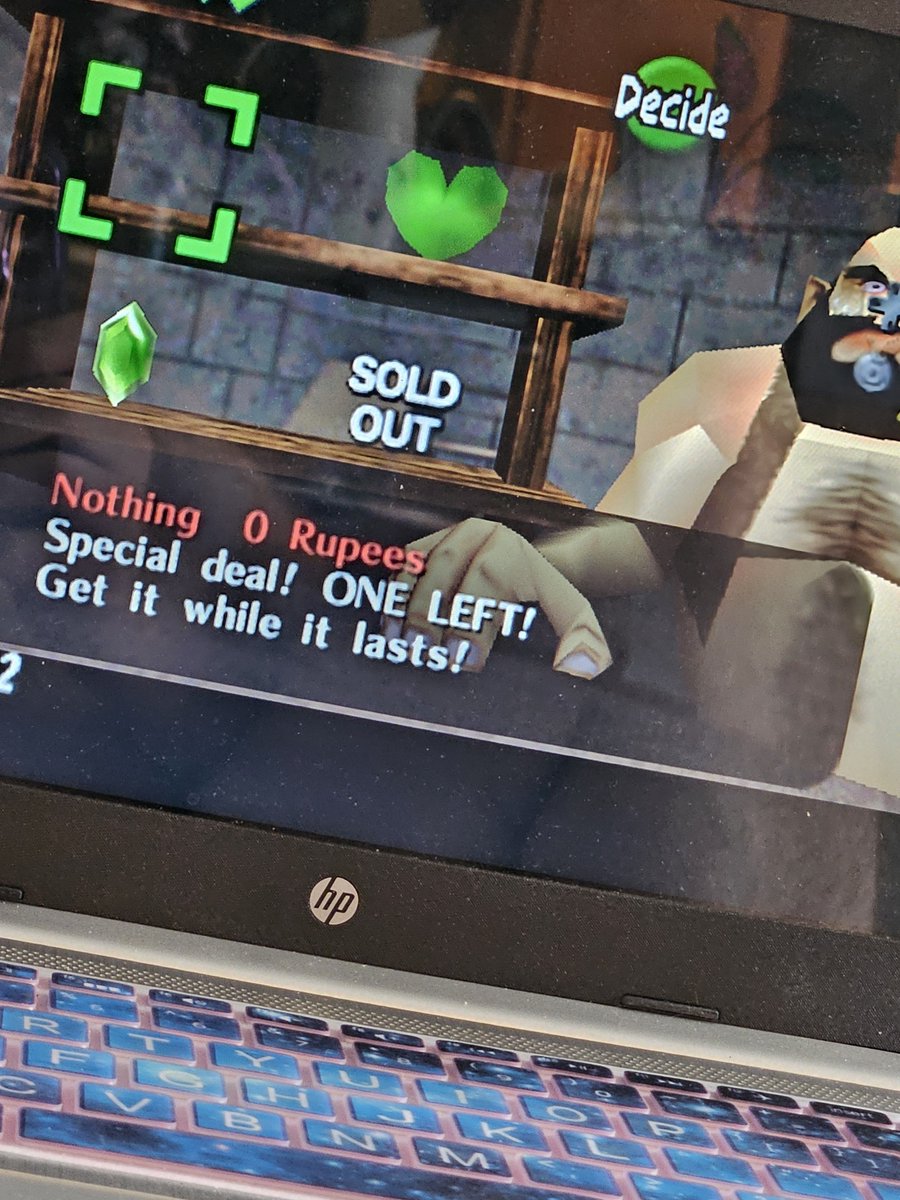 sirsworth's tweet photo. Ah yes my favorite
#OoT #Randomizer #OcarinaofTime #forfree #yougetnothinggooddaysir https://t.co/ChIHBERMkk