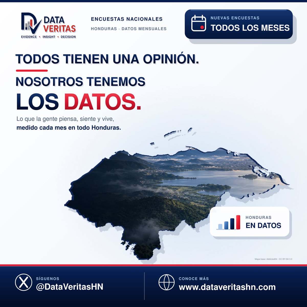 DataVeritashn's tweet photo. EN HONDURAS, TODOS TIENEN UNA OPINIÓN. NOSOTROS TENEMOS LOS DATOS. 

Cada mes medimos lo que la gente piensa, siente y vive. Sigue a @DataVeritasHN y conoce nuestras nuevas encuestas.

🌐 https://t.co/mFTAW9DTWu https://t.co/ZSazamXbHc
