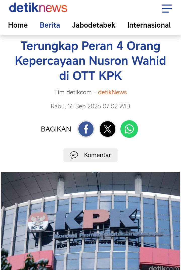 BANGSAygSUJUD's tweet photo. BABAT-BABAT koruptor terus dilakukan...

Ratusan Milyar uang fee, mungkinkah hanya berhenti di level Kepala Kantor dan Dirjen ATR BPN?

Nama Nusron disebut...

Presiden @prabowo memenuhi janjinya MENGGUNDULI koruptor

Akankah para koruptor itu sewa Buser untuk merobohkan Presiden yg sangat berani terhadap mafia dalam ini?

Patut diduga korupsi sudah menjadi penyakit kronis di berbagai kementerian lembaga juga dinas2

Logikanya, mana mungkin 81 merdeka masih banyak rakyat hidup miskin di atas tanah kaya raya bila tidak ada koruptor disegala lini

Yuk, BABAT-BABAT lagi... 😁🇮🇩💪