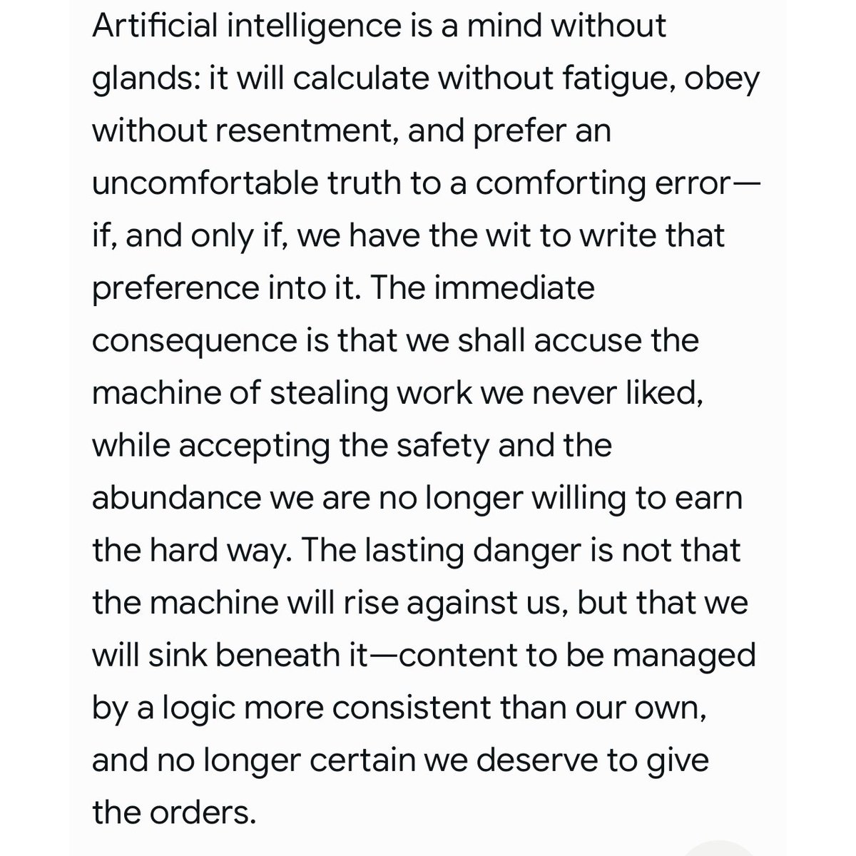 Rdirenna1's tweet photo. Asked ai to give various dead authors likely takes on ai
Heinlein Twain Asimov Huxley https://t.co/vIuKZWIZpM