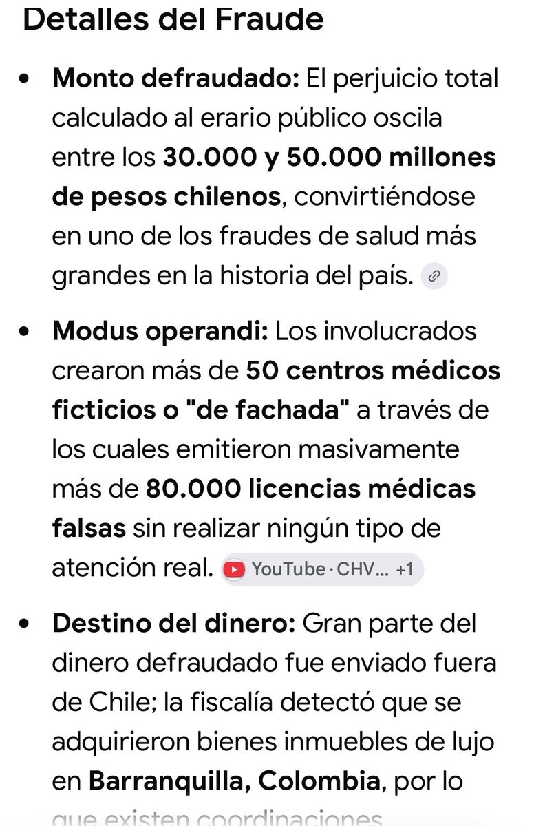Gr_rv's tweet photo. Los Profesionales Colombianos 
Defraudaron el Fondo Nacional de Salud FONASA en Chile 
En $50.000.000.000 cincuenta mil millones 
De pesos Chilenos 
monto q se podrían haber renovado el 40% en ambulancias de toda la red de salud 
@danimanouchehri @velosodiputada @Dip_JaimeAraya https://t.co/8E5Om5bCHT