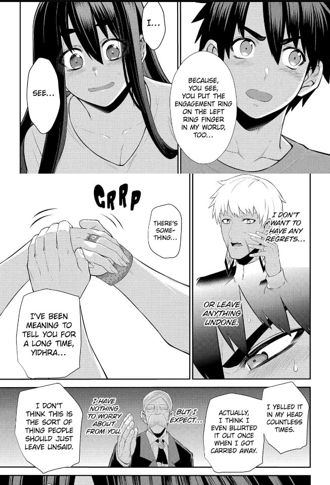 RegilisVT's tweet photo. Update: I knew my guy Red had it in him! A promise to wife up Yidhra! If she can call him his real name at least once, I can die happy (Sentai Red Isekai de Boukensha ni Naru/The Red Ranger Becomes An Adventurer in Another World Chapter 48.5) https://t.co/fURIuudvZB