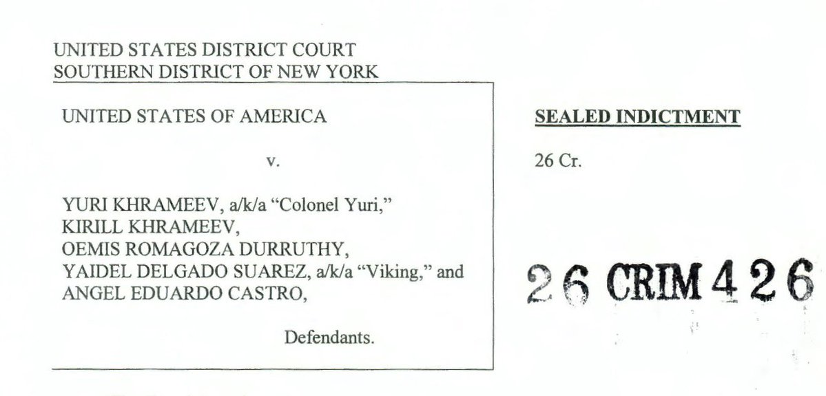 michaeldweiss's tweet photo. The New York Southern District unseals a grand jury indictment against five people part of a Russian intelligence network who enlisted Americans and US residents to commit murder on US soil and to conduct terrorist attacks in Lithuania, Poland and Czechia. https://t.co/NluM4oV9hy https://t.co/6apCKCBo6W