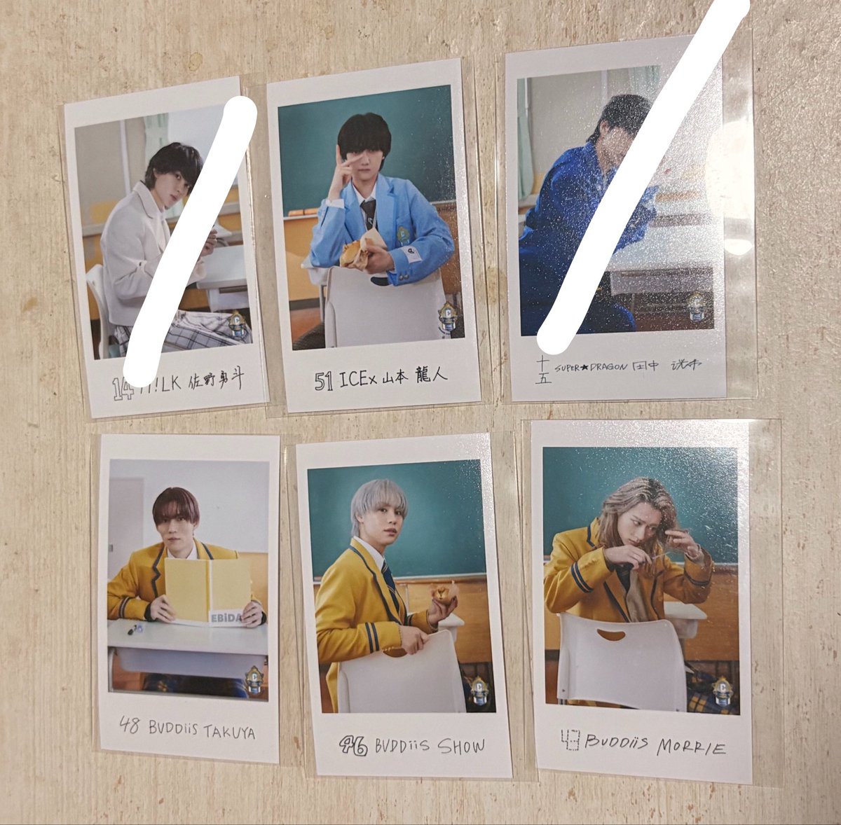tnsi05's tweet photo. EBiDAN THE LIVE 2026 15th Anniversary エビミュ エビライ グッズ 交換

【譲】カイ、タクヤ、塩崎大智、TAKUYA、SHOW、MORRIE、山本龍人、竹野世梛、八神遼介、千田波空斗

【求】入場特典、隣の席ユーキ＞買取

比率違い検討します(タクヤは比率違いのみ) https://t.co/ZLINIVUbSC