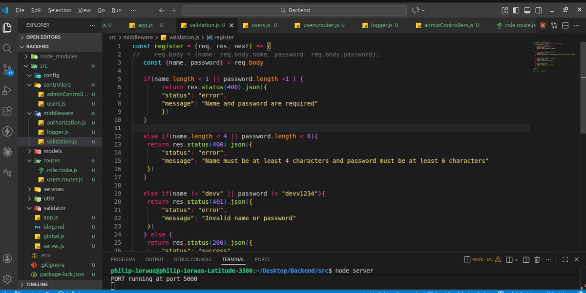 PIorwua12080's tweet photo. Day 16 of #30DaysOfCoding. Net step, new style of reasoning, new challenges, kinds of bugsπ, but still pushing harder. Learning validation and authorization, loggers and Jwt tokens with Express.js.
#express #buildinpublic #WebDevelopment https://t.co/WVeunocWFH