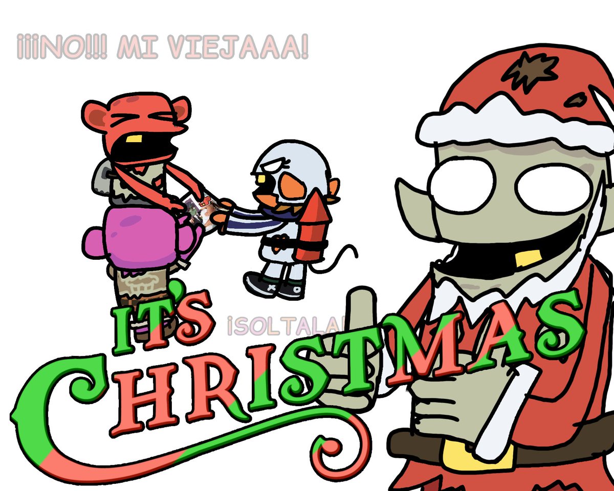 EddyCine198's tweet photo. ✨🌲Feliz Navidad Chavales! Y próspero año nuevo, ojalá les regalen Todo lo que pidieron al Viejo Panzón🎁 ✨
#curi #zombiecatchers #navidad #olivetriqueadas #enanos #zombies https://t.co/prng3zgToD