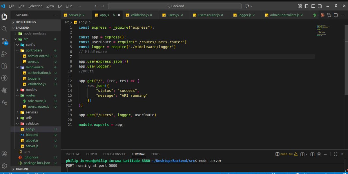 PIorwua12080's tweet photo. Day 16 of #30DaysOfCoding. Net step, new style of reasoning, new challenges, kinds of bugsπ, but still pushing harder. Learning validation and authorization, loggers and Jwt tokens with Express.js.
#express #buildinpublic #WebDevelopment https://t.co/WVeunocWFH
