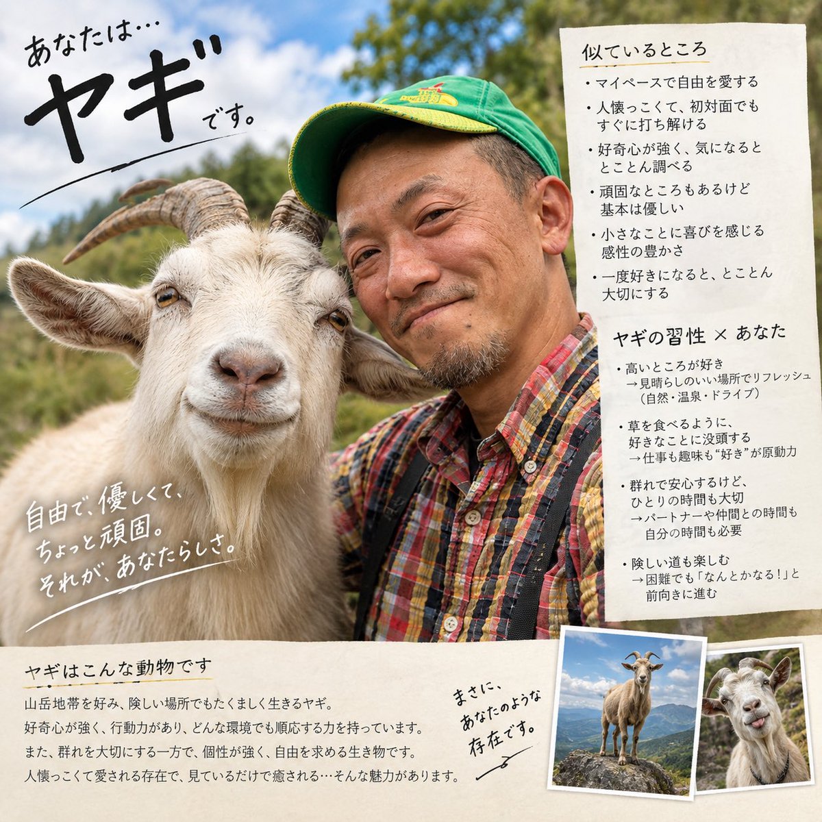 higenyankosense's tweet photo. 久しぶりに開いたら、
皆新しい動物占いみたいなのやってて
え、何事？と自分もやってみたんだめぇ～ https://t.co/rqMicWJExi