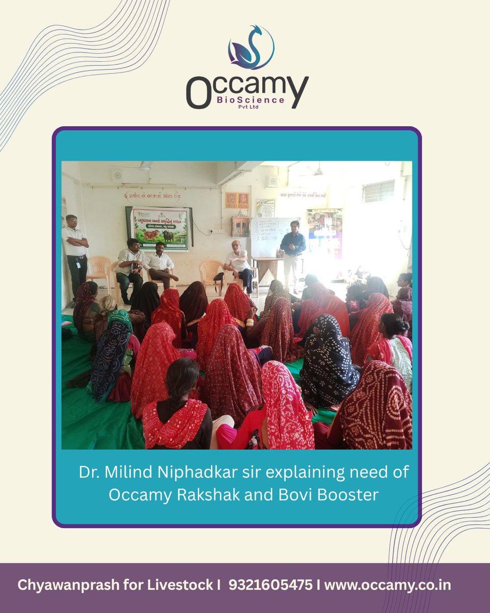occamy_nutra's tweet photo. Breeding delay can mean extra #cost. 🐄🌾

During @milind_niphadkar’s interaction with farmers in Gujarat, along with @RajeshKapoor, CEO, @CohesionF, we explored how timely breeding, nutrition and animal care can make a difference to a farmer’s #economics. https://t.co/sStvPnqHFx