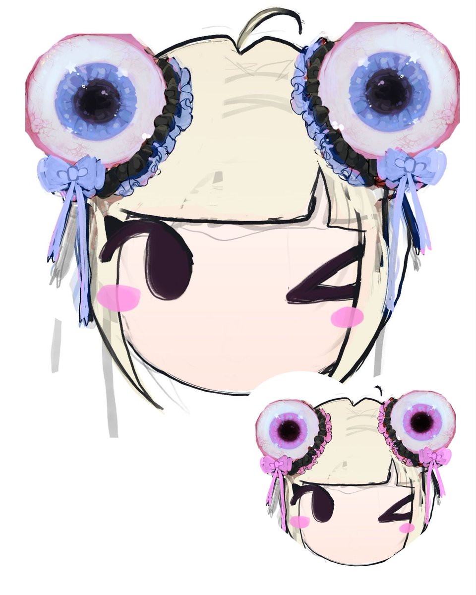 diemilko's tweet photo. My hair bun cover designs https://t.co/oqI0LAHqti