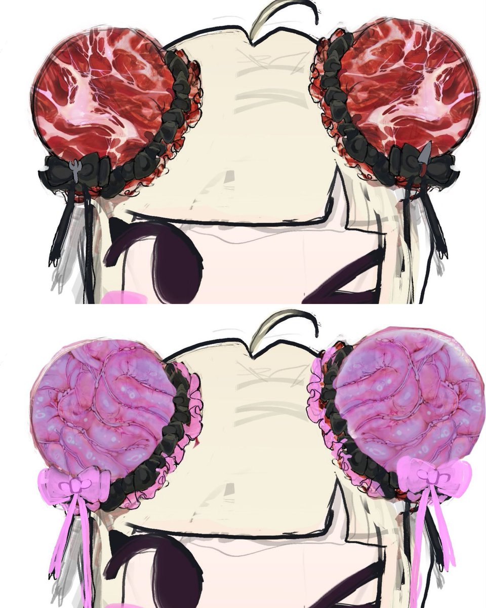 diemilko's tweet photo. My hair bun cover designs https://t.co/oqI0LAHqti