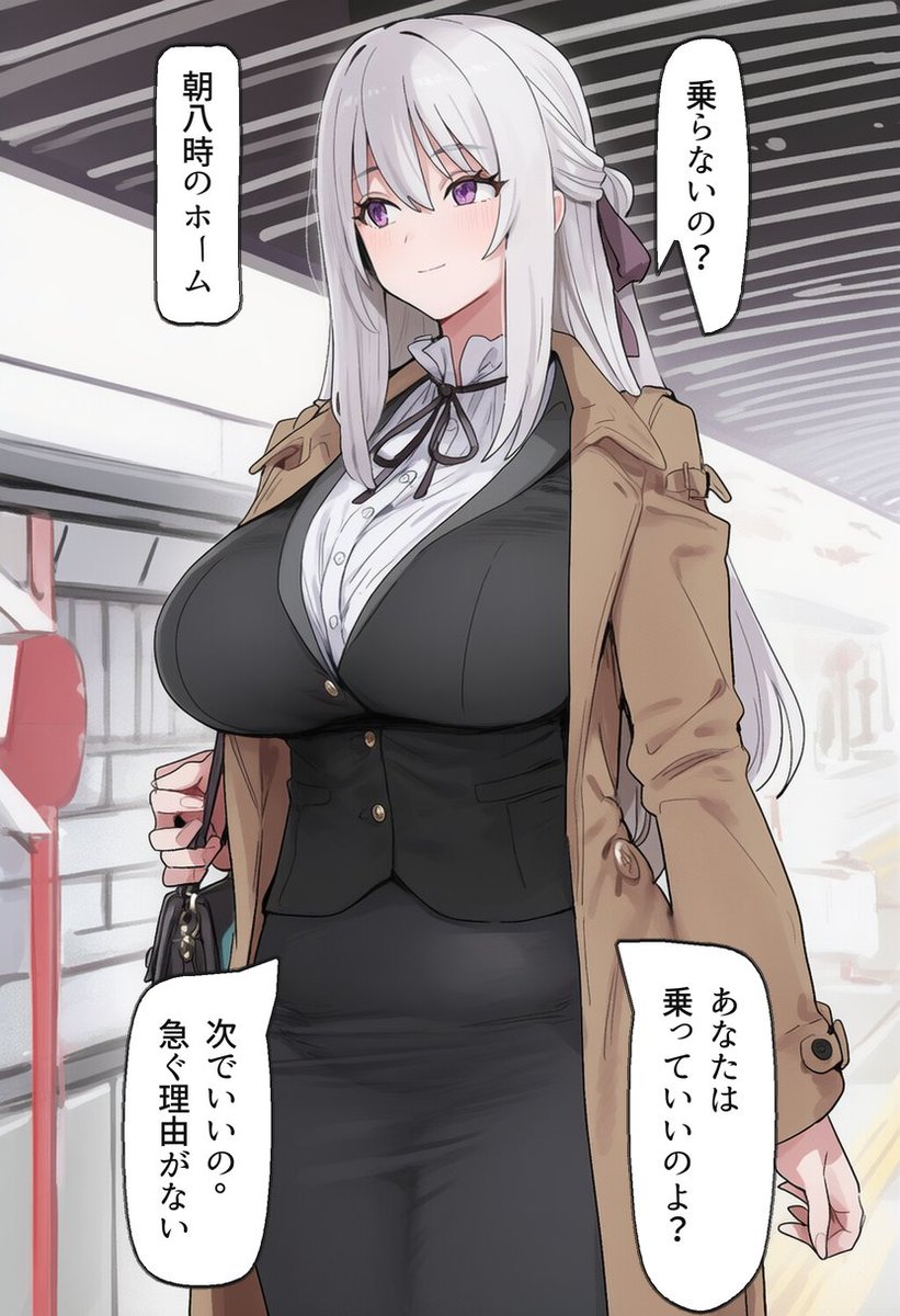 _luzinhah's tweet photo. ホームで一本見送った理由（1/2） https://t.co/g3I7hSsrW0
