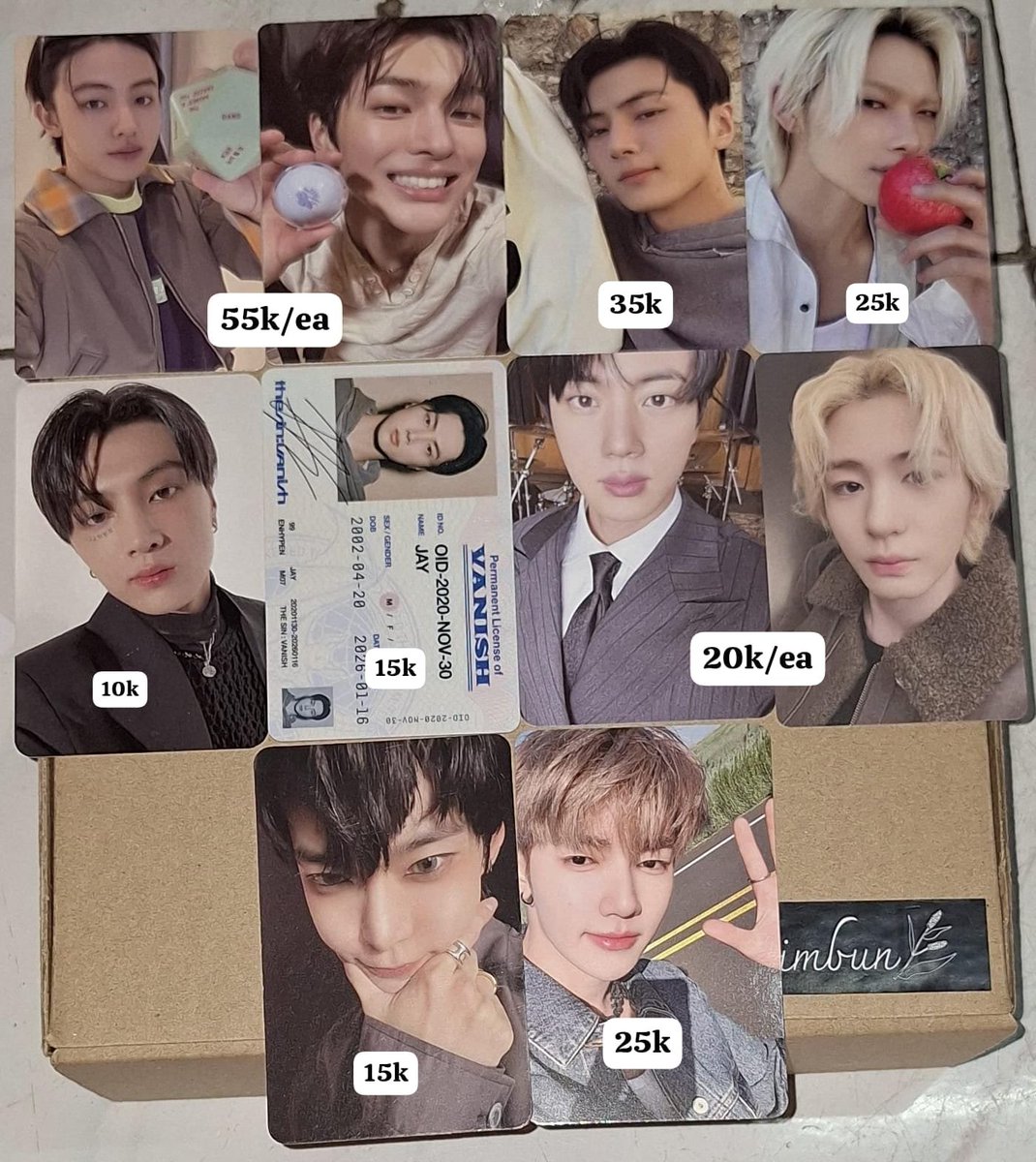 goyangiimiaw's tweet photo. ‼️WTS PHOTOCARD CORTIS, ENHYPEN, BTS, BOYNEXTDOOR, NCT, ZB1 OFFICIAL READY INA‼️

✅️Harga sesuai di pict
✅️Ready Kamar
❌️Exc pack + adm 
💸Keep dp 50%
📍Dom Jaksel 
👹No HNR yaa‼️

#wts #readyina #photocard #cortis #enhypen #bts #boynextdoor #nct #zb1 #kpop #official https://t.co/jWZwjAGTD0