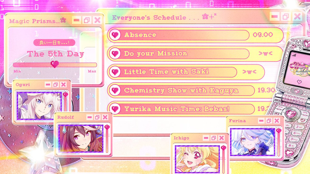 MagicPrisms's tweet photo. ᅠ
            ★ ⸝⸝ Daily Schedule: DAY 5  ─
            𝗳𝗶𝗿𝘀𝘁   𝘃𝗮𝗿𝗶𝗲𝘁𝘆   𝘀𝗵𝗼𝘄:   𝘀𝘁𝗮𝗿𝘁 ✽!
ᅠ https://t.co/5NXZHKfED9