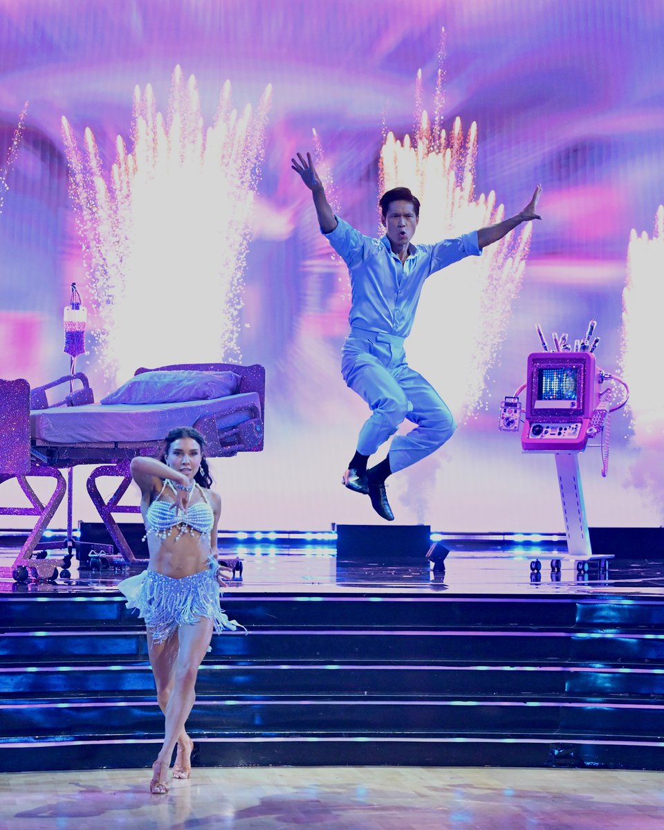officialdwts's tweet photo. Harry Shum Jr. and Jenna Johnson are grooving tonight with that powerhouse Cha Cha! 🕺 #DWTS https://t.co/40OHD7zTjr