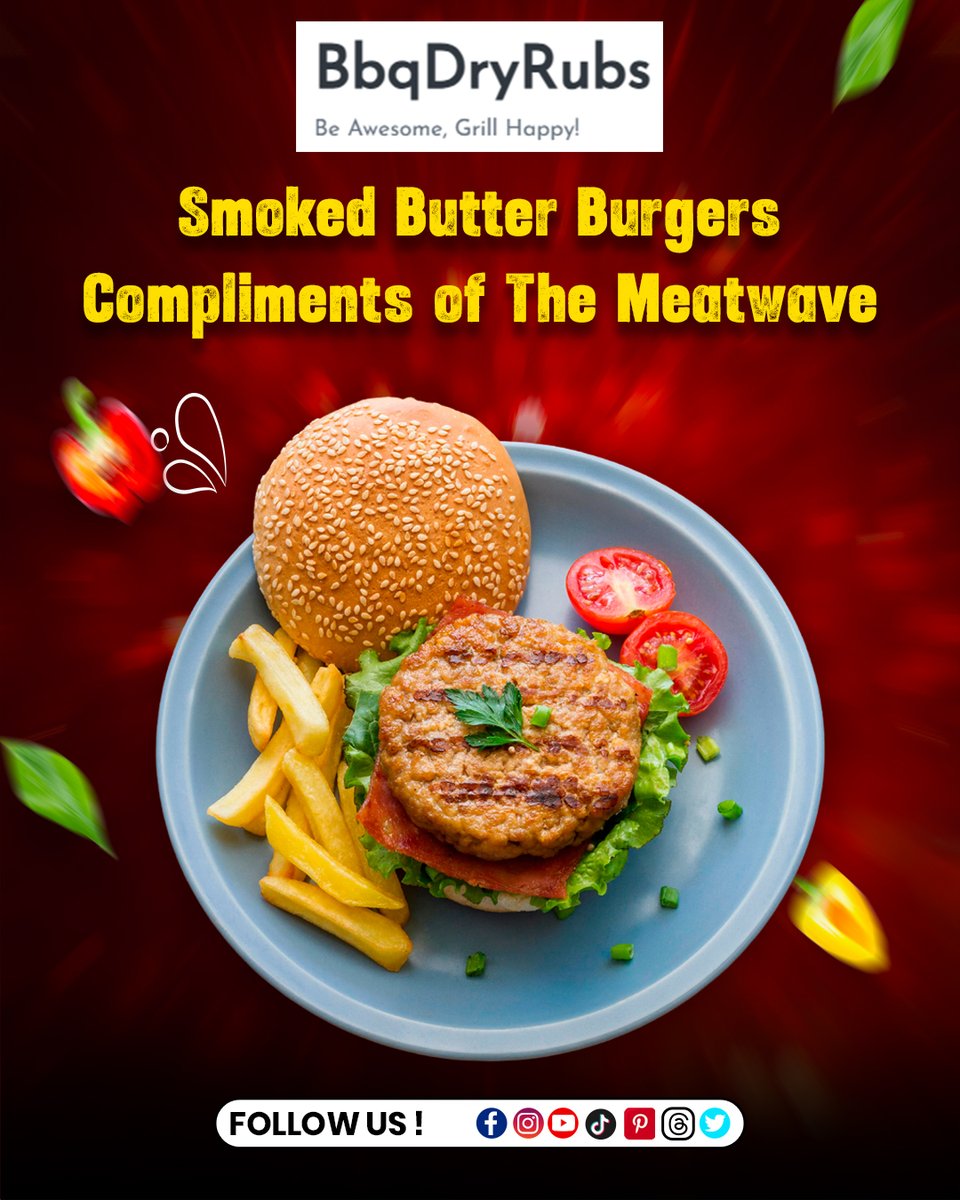 CharlesWicunkk's tweet photo. Juicy smoked butter burgers inspired by The Meatwave—packed with smoky flavor and BBQ perfection. Shop now for more info. https://t.co/Ct88VODxpa