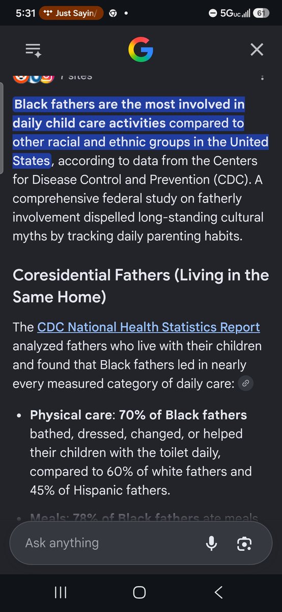 Reese42188's tweet photo. @eddy_johnson01 @kevinblue345 Yall tend to lie about stuff to fit your narrative. Just like yall lied about the black fathers not raising their kids...it's  surveys and studies on that ... https://t.co/GKURtCImKm