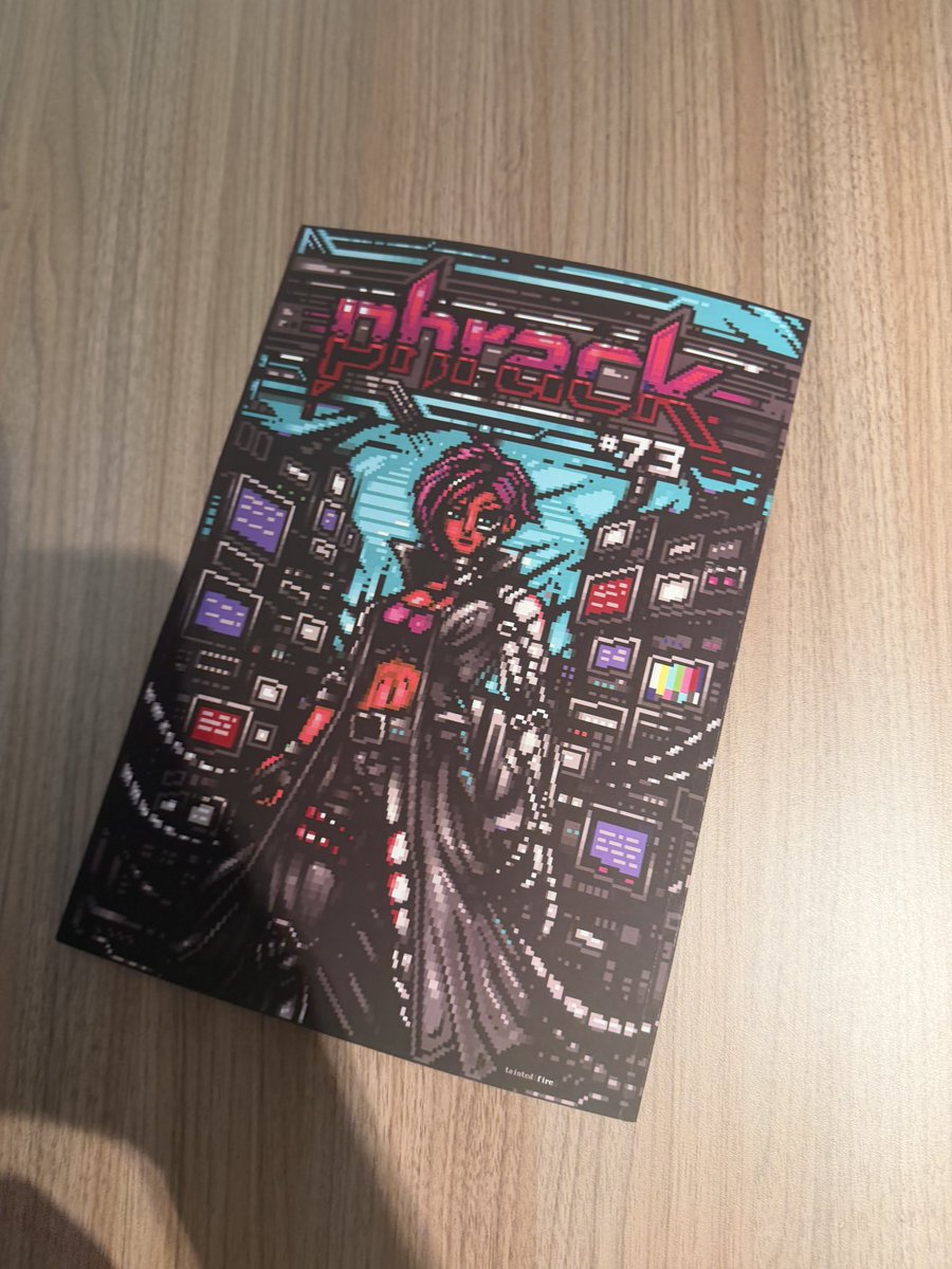 UnpromptedAU's tweet photo. New issues of @phrack have arrived just in time for the conference!! https://t.co/r4cCGAiFmv
