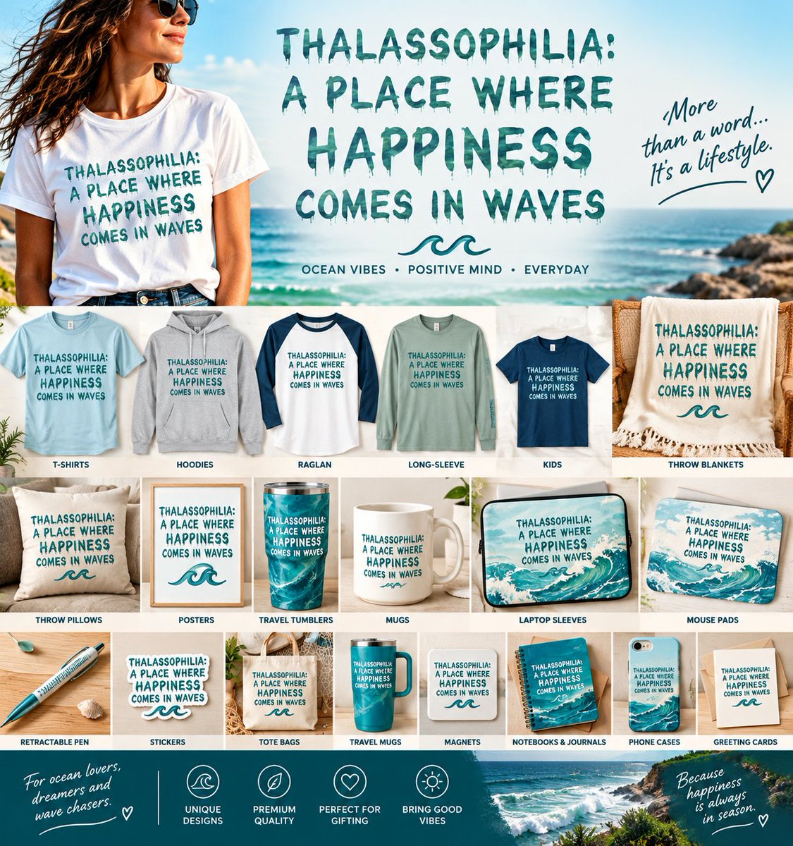 TaicheTees's tweet photo. Some people chase happiness.
Others know exactly where to find it. 🌊
THALASSOPHILIA — a place where happiness comes in waves.
For ocean lovers, beach dreamers 
#Thalassophilia #OceanLovers #BeachLife #CoastalArt #OceanVibes #taiche https://t.co/5lGPO5L7dX https://t.co/5KosQIOYdl