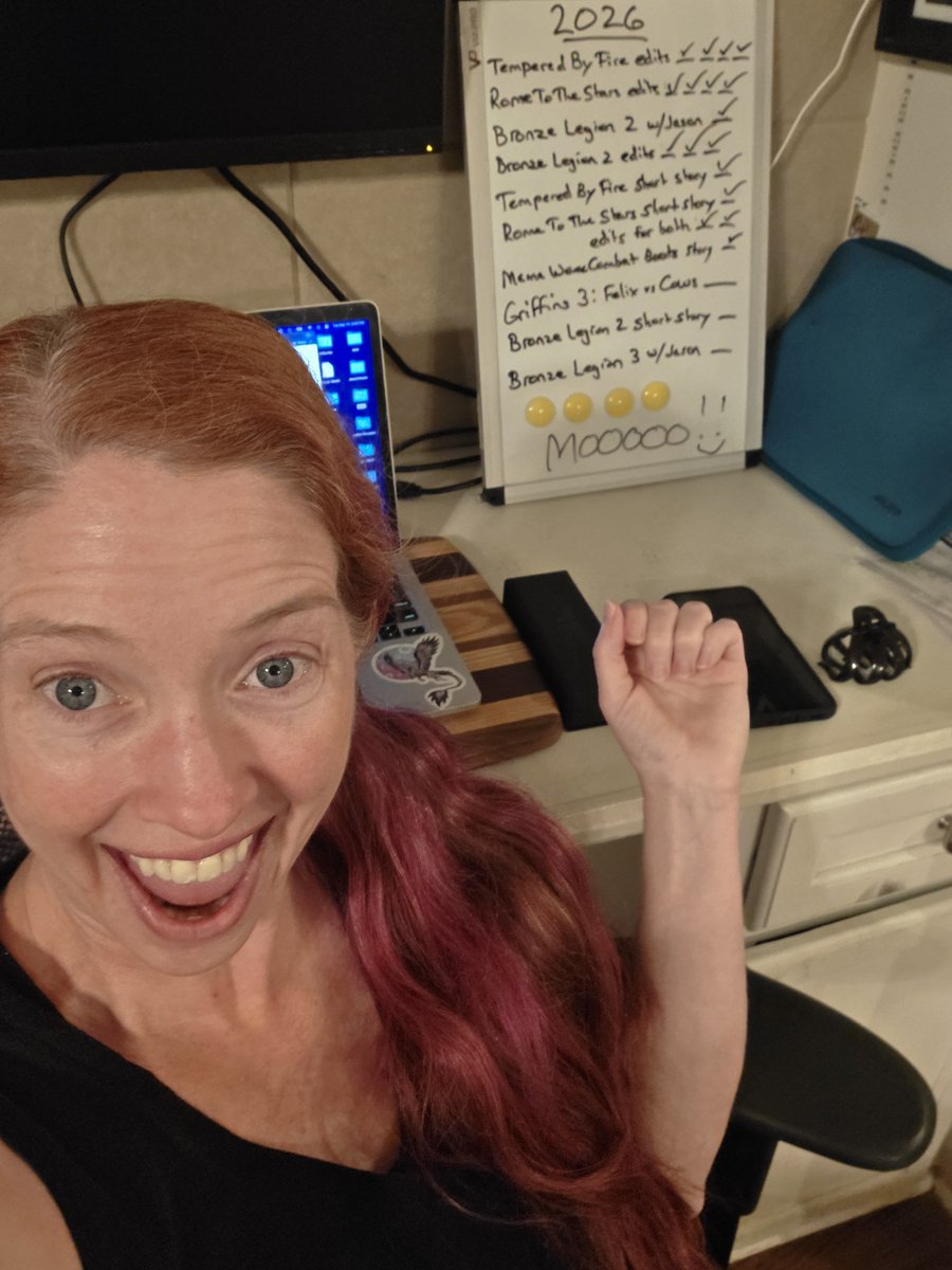 MelissaOlthoff's tweet photo. AHHHHH!!!! I have new art for #TemperedByFire and it's GORGEOUS!!! 🥰 And because I'm a meanie, I'm holding it hostage. Actually, FELIX is holding it hostage. We only need 2 more reviews to hit 50...and that ridiculous griffin wants his COW!!
#griffins #dragonrider #characterart https://t.co/JMxFah8PAV