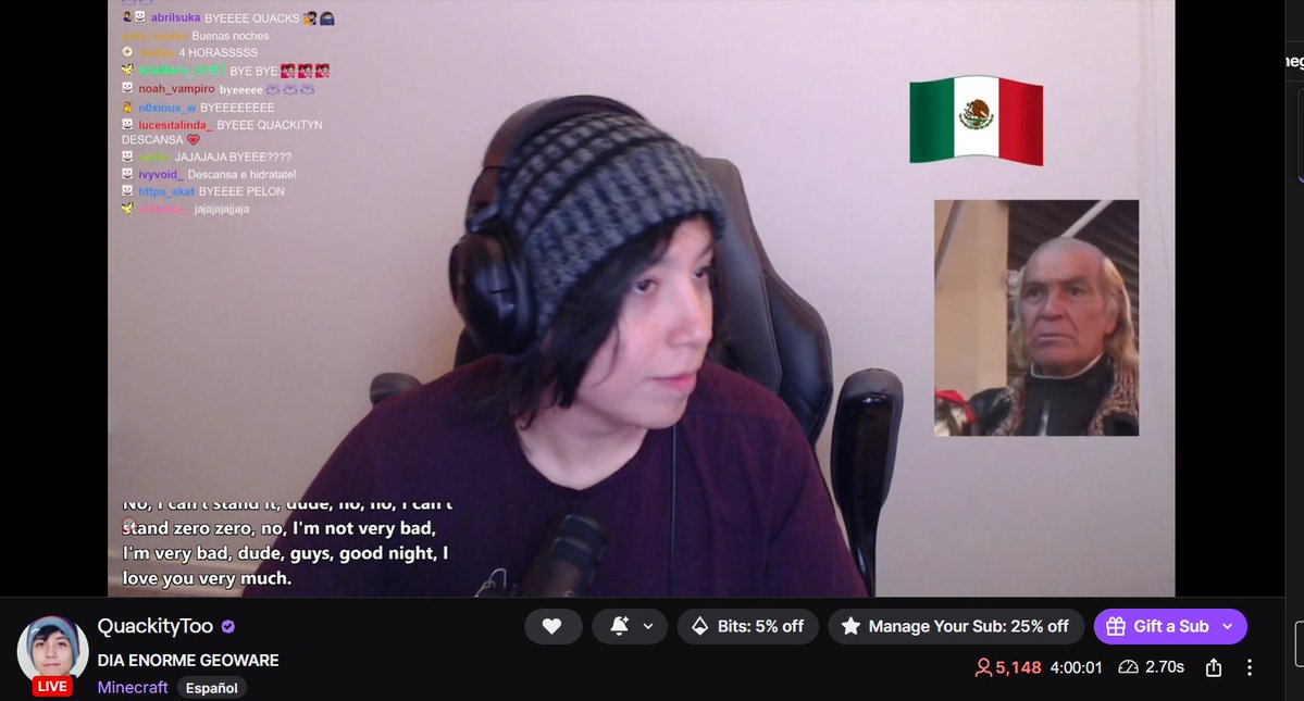 quackgiddy's tweet photo. directo de Quackity de 4 horas qn c sacrifico https://t.co/krWvaytYke