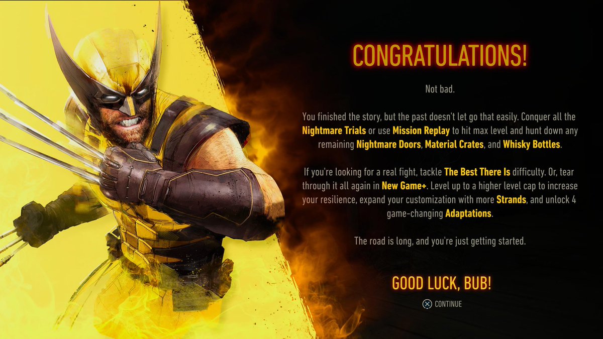 774lexi's tweet photo. I stayed up all night playing Marvel’s Wolverine and beat it about an hour ago. After experiencing the entire game for myself, I can confidently say this is THE game for Wolverine fans.

I genuinely loved the entire experience. The story, combat, atmosphere, characters, Logan himself, the world, the attention to detail. Everything came together in a way that made me feel like I was actually playing the Wolverine game I’ve always wanted.

I’m not giving it a 10/10 simply because I’m a Wolverine fan. I’m giving it a STRONG 10/10 🏆 because after seeing the entire experience from beginning to end, I genuinely wouldn’t change how much I enjoyed it.

The game made me feel like Wolverine, and that’s exactly what I wanted.

Insomniac understood the assignment. 🐺💛
