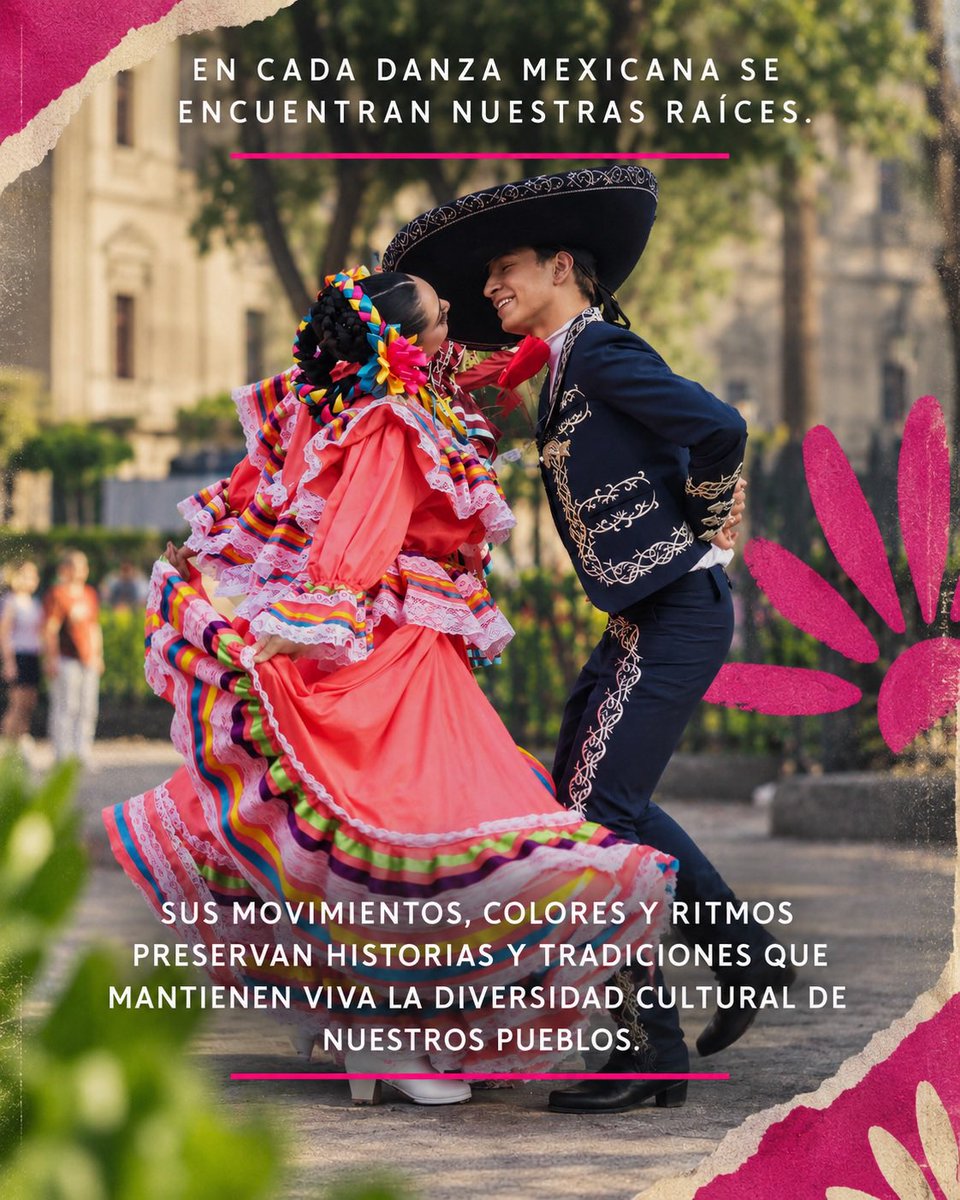 SECTUR_mx's tweet photo. Entre el sonido del mariachi, el movimiento de nuestras danzas, los sabores que pasan de generación en generación y esas costumbres que convierten cualquier encuentro en celebración, México mantiene viva una identidad llena de historia, color y emoción. 🤩

Este 15 de septiembre celebramos todo aquello que nos hace sentir orgullosamente México. ❤️🇲🇽

Porque en cada rincón, cada sabor y cada tradición, siempre hay un motivo para volver. ✨
